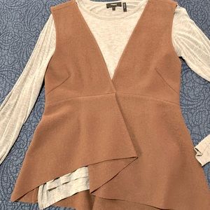 Zara Wool Vest with Asymmetrical Hem